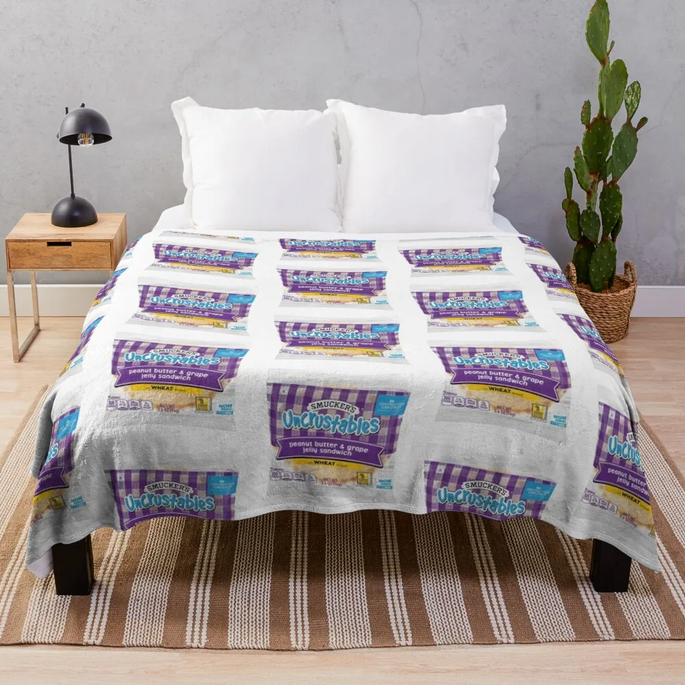 

Uncrustables Throw Blanket Thin Blanket Fluffy Blankets Large Blanket Fluffy