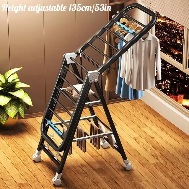 궁극의 빨래 해결책: 3단 접이식 의류 건조 랙