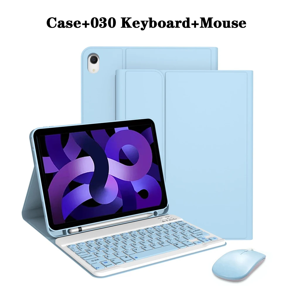 Detachable Keyboard Tablet Case with Pencil Holder