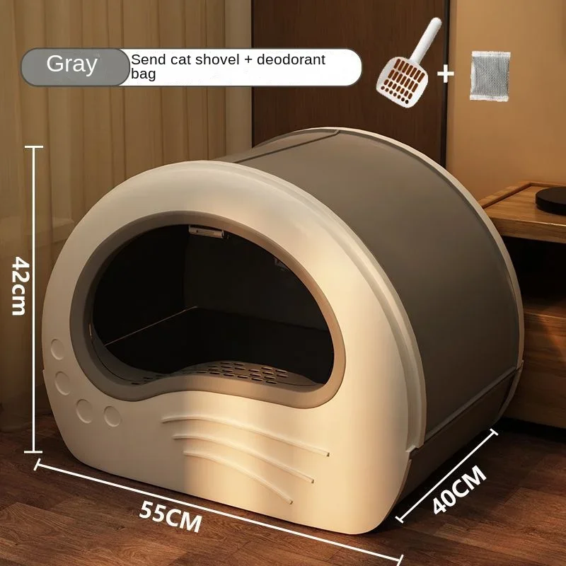 Cat Litter Box Fully Enclosed 6