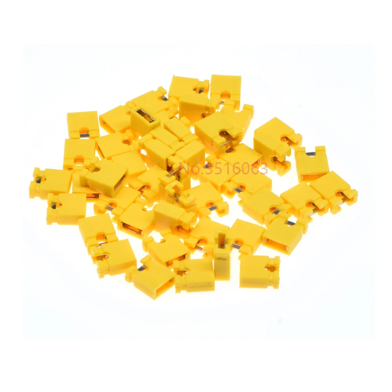 Lot De 100 Capuchons De Cavalier (shunt) Noir - Pas 2.54mm - Pour Court-circuiter Des Broches Sur Cartes électroniques