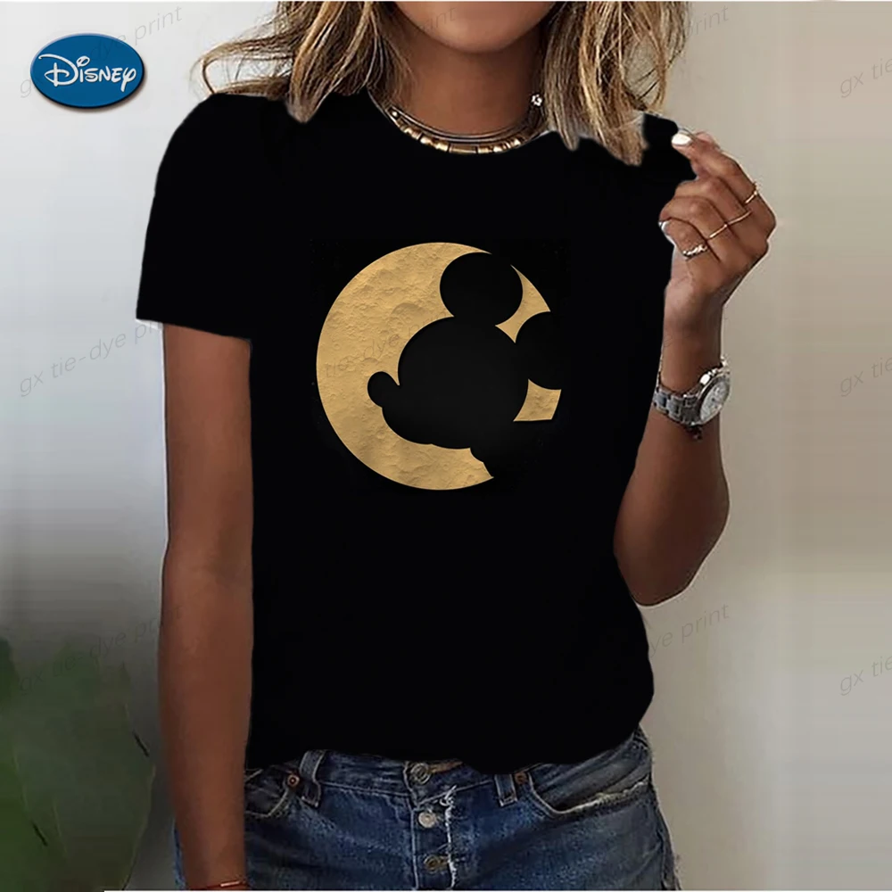 

Женская летняя одежда, футболка с графическим принтом, модная футболка с коротким рукавом и принтом Диснея Минни Микки, трендовая Футболка с принтом 90-х, женская одежда, футболка