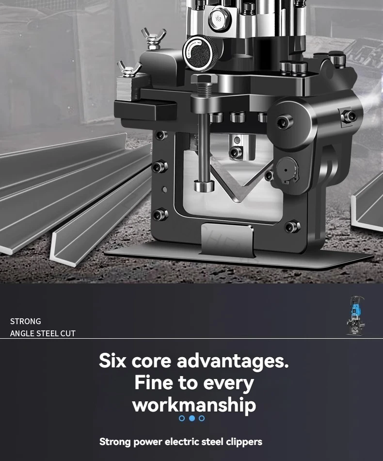 Upgraded Hydraulic Cutting Machine, Hydraulic Angle Iron Punching Machine, Angle