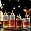 Exquisite Vintage Bottle of Bitters Luxury Glass Via Bitter Dispenser Bottle Multi-function Sealing Dash Bottle Whisky 2