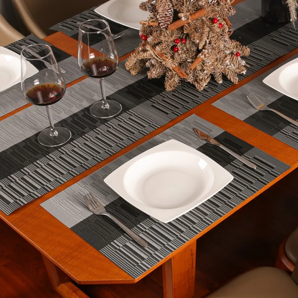 Purejoy Placemats And Coaster Sets 6, Christmas Table Mats PU - View #9