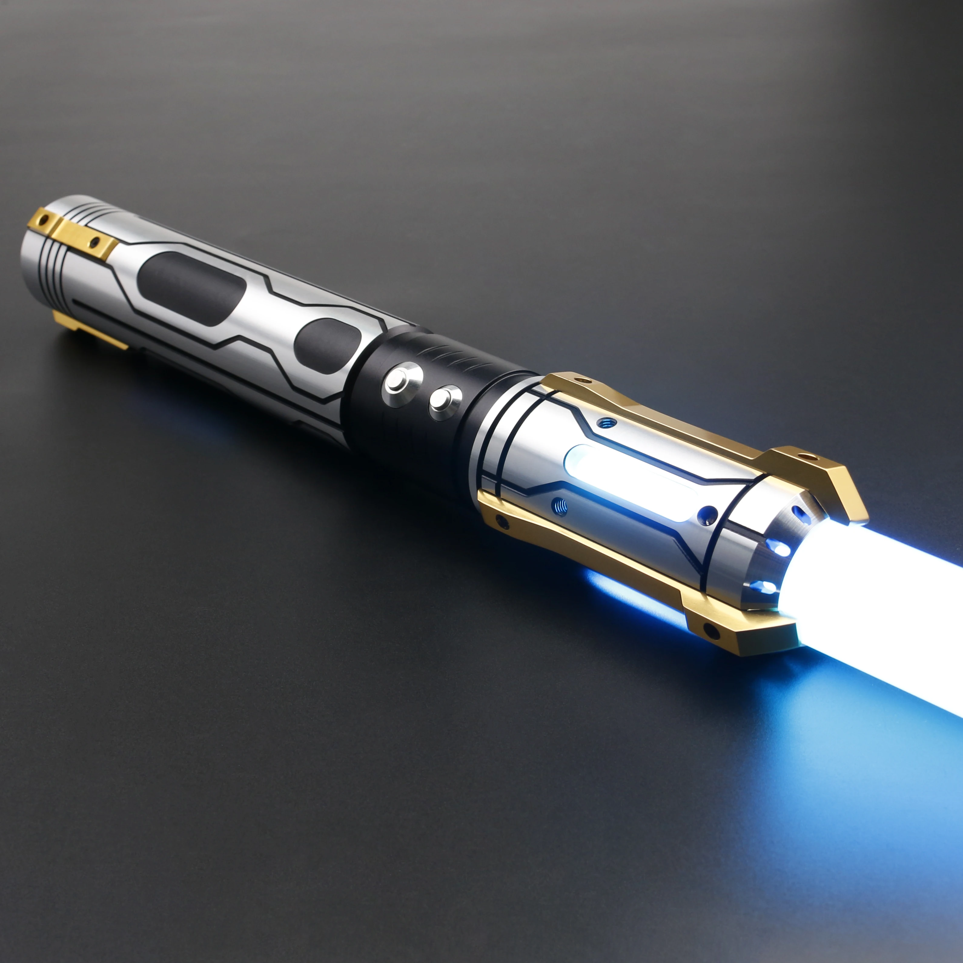 US SHIP Star Wars Lightsaber RGB Sword Dueling Force Blade Jedi Metal Hilt