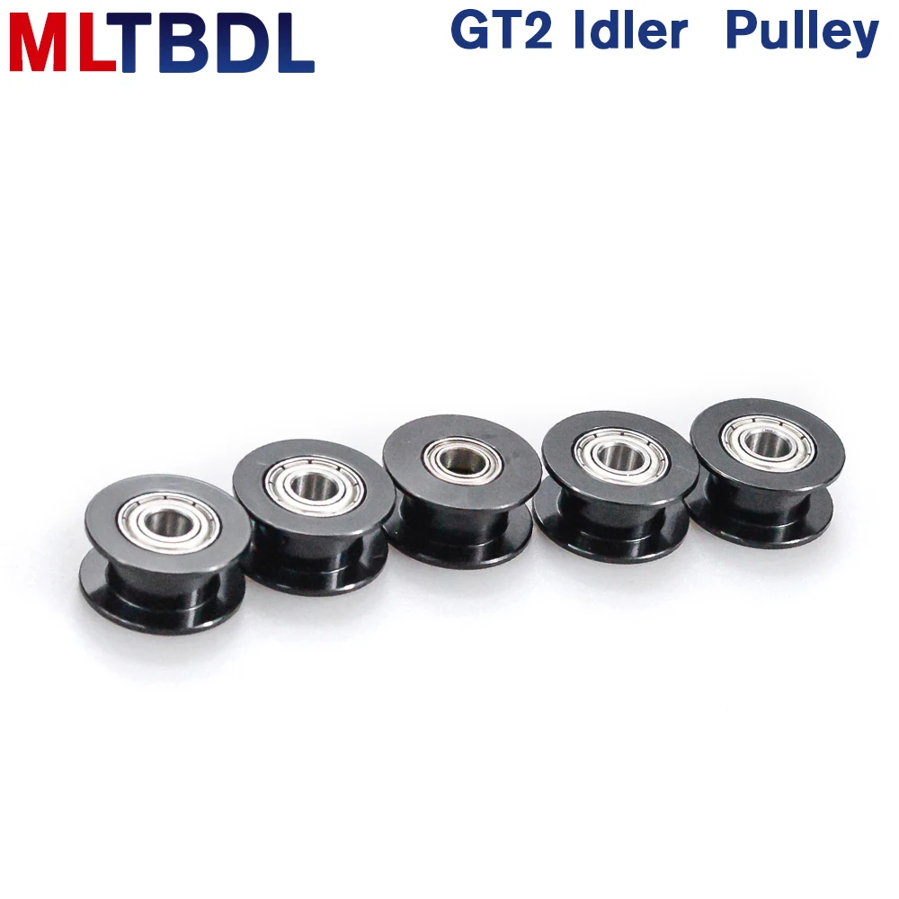 GT2 Idler Pulley 20Teeth 16tooth synchronous Wheel Bore3/4/5mm with Bearing 2GT Timing belt Width 6/10mm Parts For 3D Printers 3D Printer Accessories Timing Belt Pulley Fixed Pulley Timing Pulley Belt Pulley