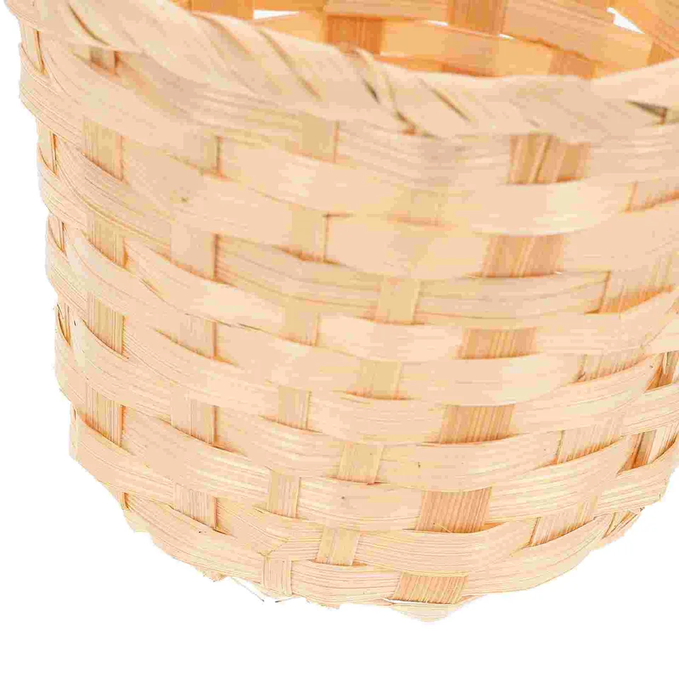 8 Stuks Mini Geweven Manden Met Handvatten Voor Feestgunsten Knutseldecoratie En Foto Accessoires