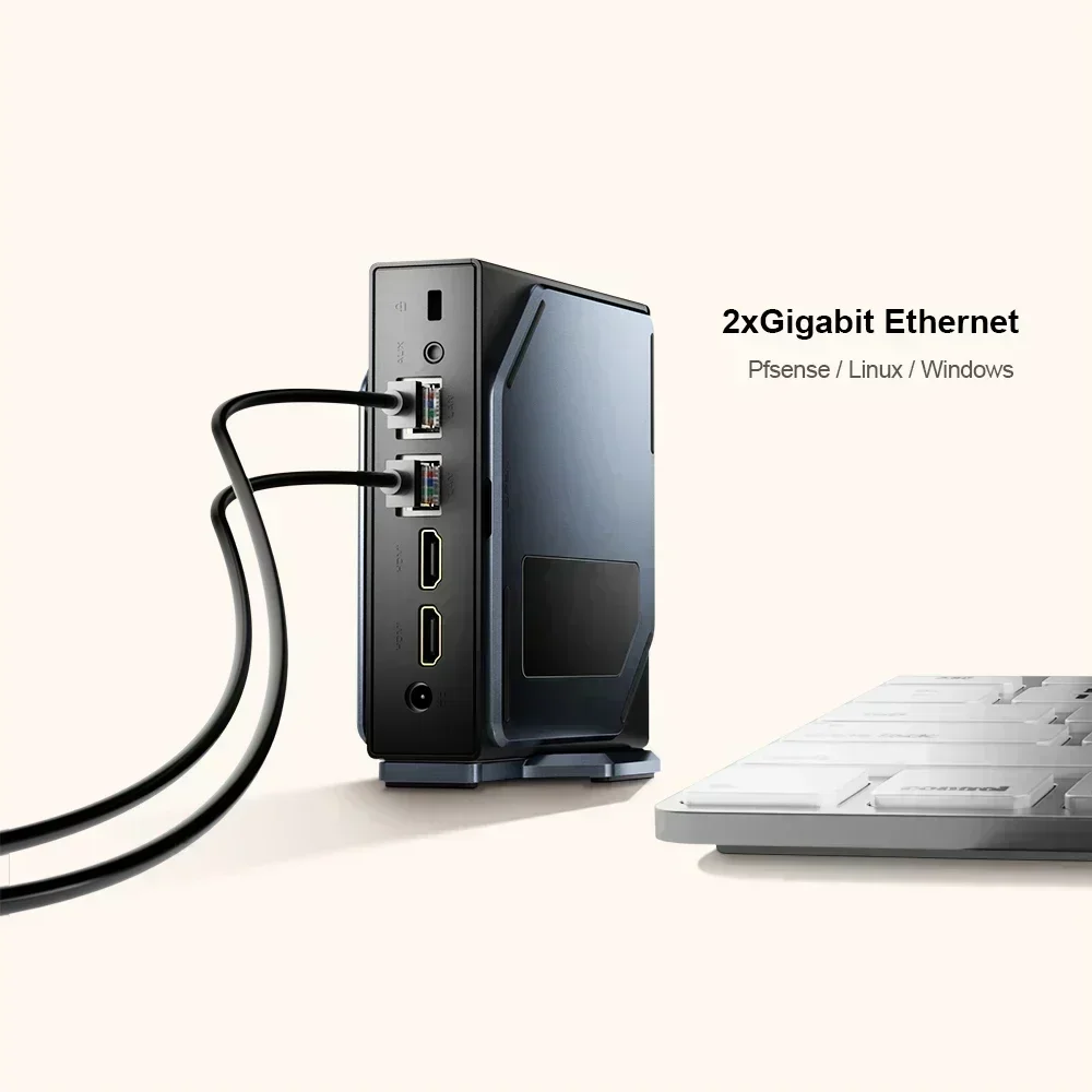 Chatreey S1 Mini PC Intel Alder Lake N95 N100 Windows 11 Ultra Small Pocket Computer Dual SSD 2xHD 2.0 4K 60Hz RGB industrial mini pc