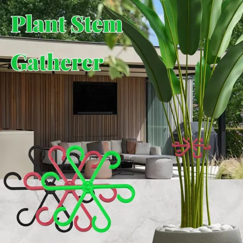 Plant Stem Support 4PCS Reusable Plant Fixed Gathering Shelf Plant Stem Support Stub Stem Organizer Gardening Tools