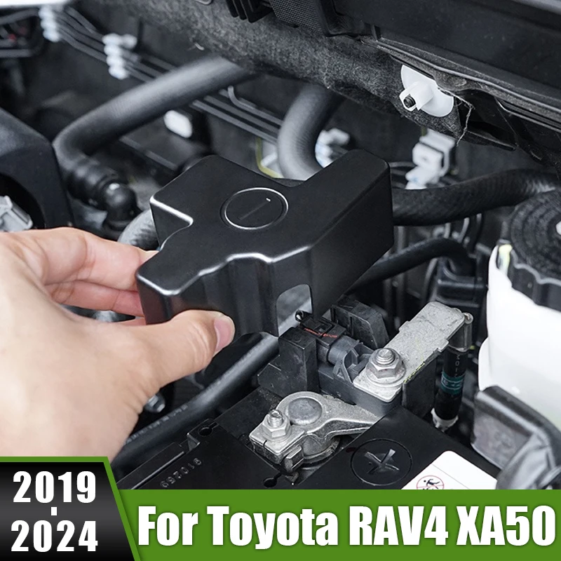Per Toyota Rav4 Xa50 2019-2024 Rav 4 Hybrid Abs Car Engine Battery Anodo Elettrodo Negativo Pole Terminal Frame Cover Protettiva