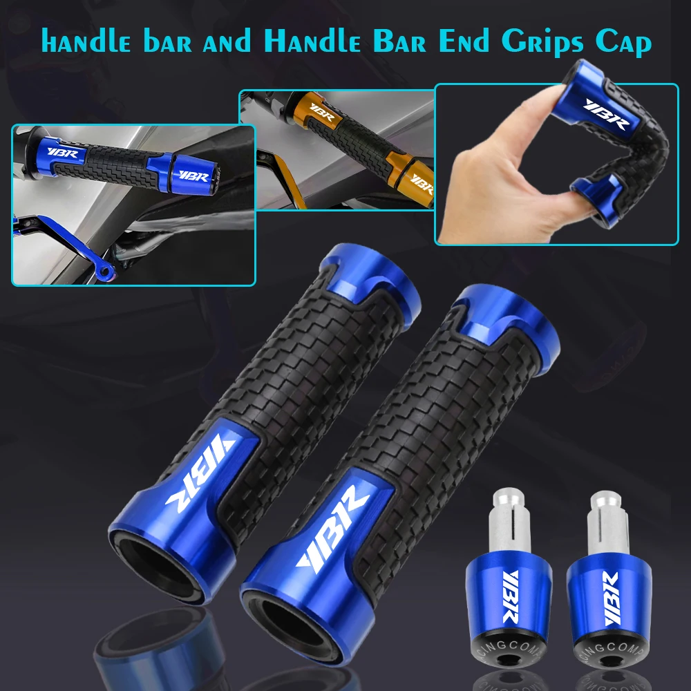 

For Yamaha YBR125 YBR250 2005-2020 YBR 125 250 2006 2007 2008 2009 2010 Motorcycle Handlebar Handle Bar Grips Ends Plug Slider