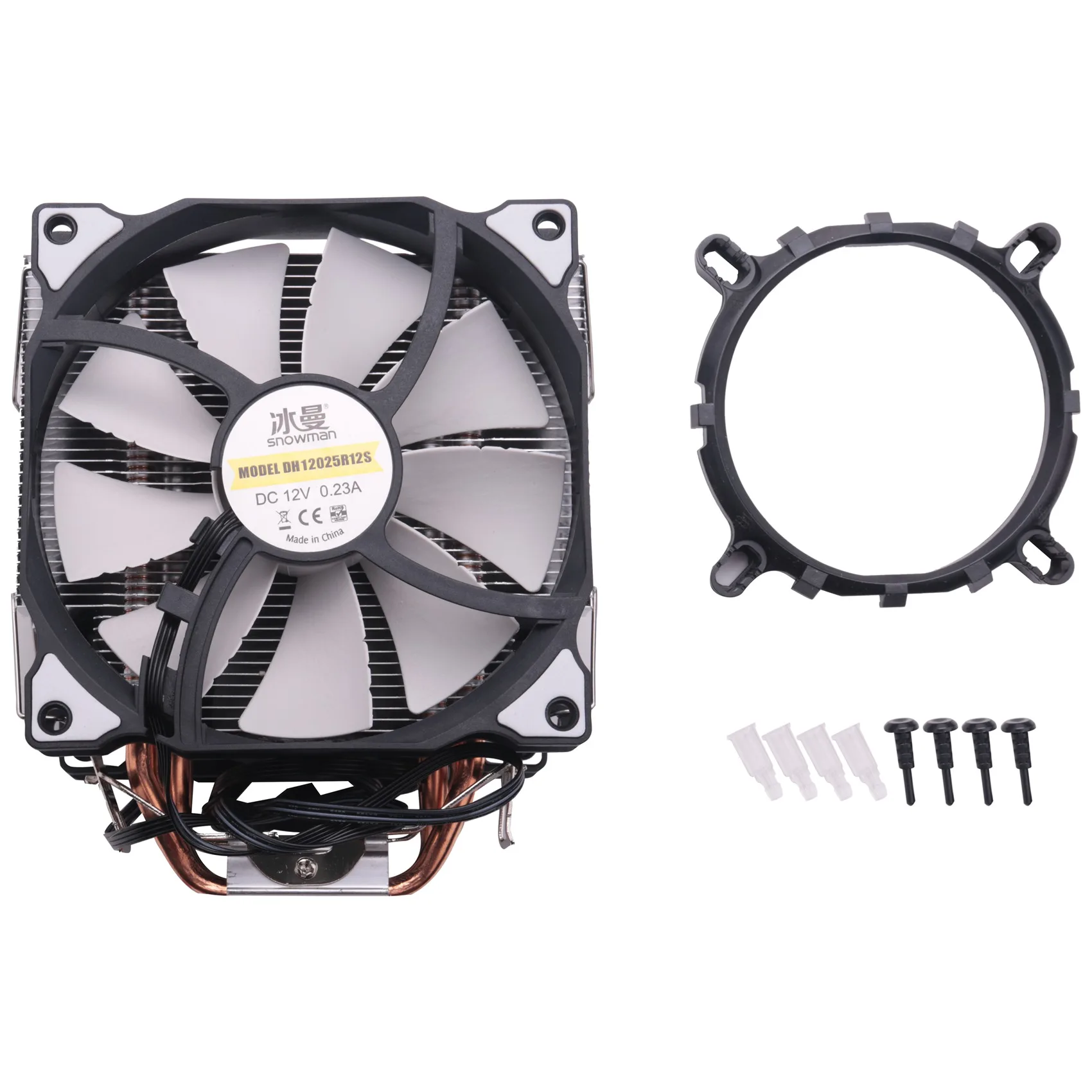 Hot sale CPU 5 Direct Contact Heatpipes freeze Tower Cooling System CPU Cooling Double Fan with PWM 2 Fans