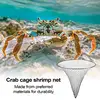 Casting Net For Bait Fish Crab Cages With Large Mesh Round Shrimp Nets Bait Trap Fish Cast Nets For Fishing Quick Drying Heavy 3