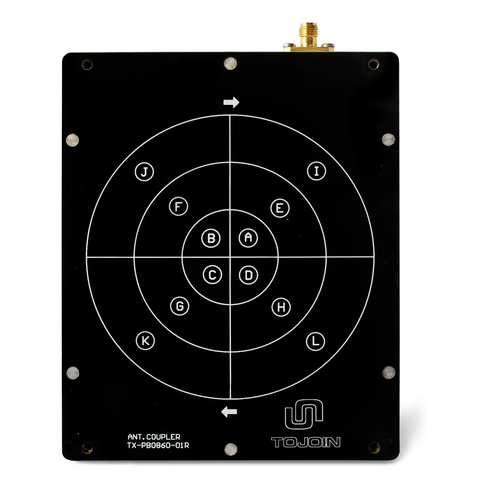 

TOJOIN 0.8-6GHZ Panel Antenna Coupler with SMA-Female Connector for Wireless Communication WIFI/4G/5G/Bluetooth Near Field