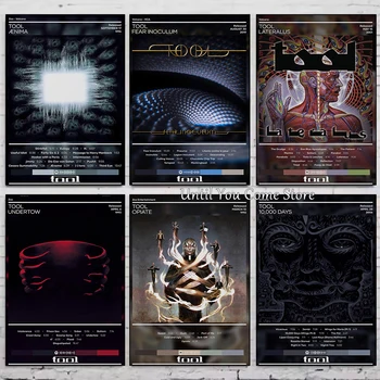Poster di musica rock Tool Band, stampa su tela, decorazione moderna per pareti di soggiorno e camera da letto, pittura senza cornice