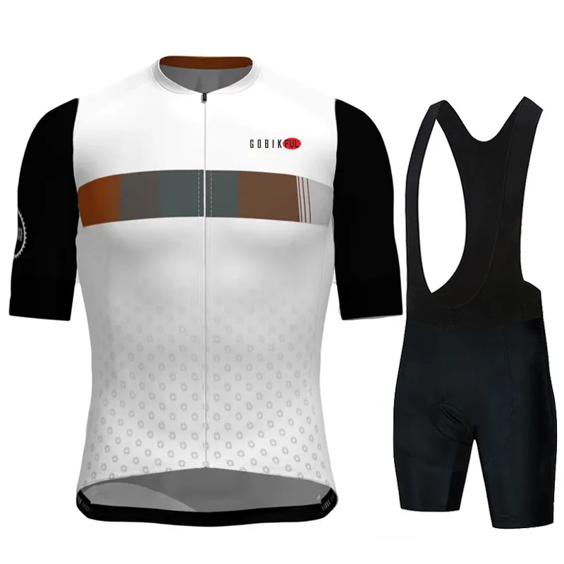 GOBIKFUL Pro Team Pro Cycling Jersey Set Men Woman Breathable Bicycle Clothing Road MTB Bike Short Sleeve
