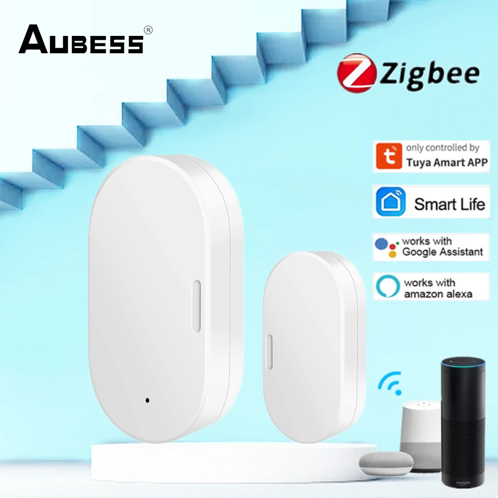 

Tuya ZigBee Smart Window Door Gate Sensor Smart Life App Remote Control Door Open/Closed Detectors Smart Home Security Alarm