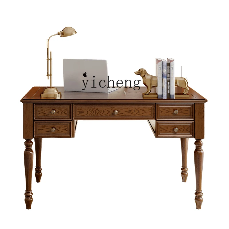 

Xl American-Style Solid Wood Desk Office Desk Computer Desk Study Furniture