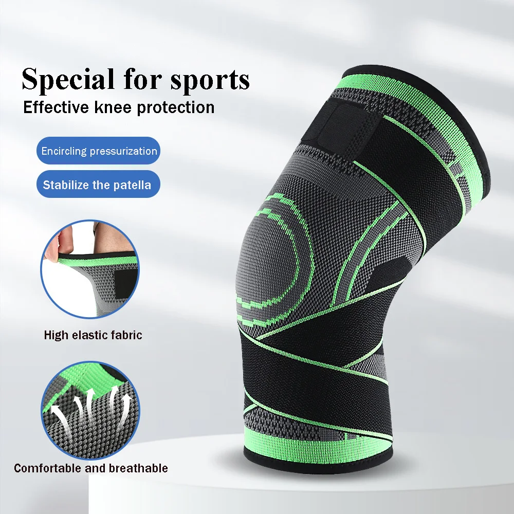 Adjustable basketball kneepads for men and women outdoor running cycling fitness orthopedic non-slip compression straps kneepads