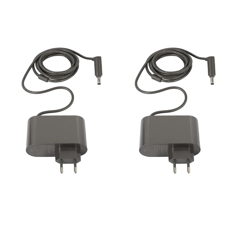 

2 Pcs EU Plug Charging Adapter For Dyson V6 V7 V8 DC59 Vacuum Cleaner Power Adapter Charger Replacements