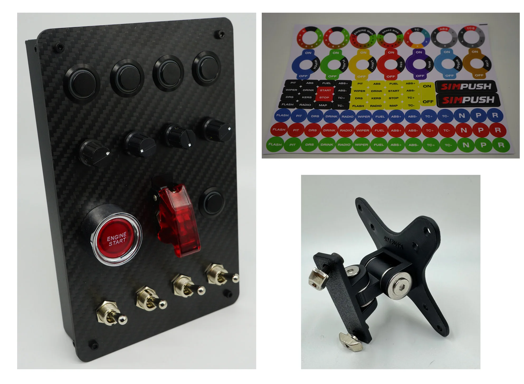 SIMレース用 USBボタンボックス FANATEC SIMUCUBEなどに SIMレースなどに USB ボタンボックス FANATEC simucube（好みの