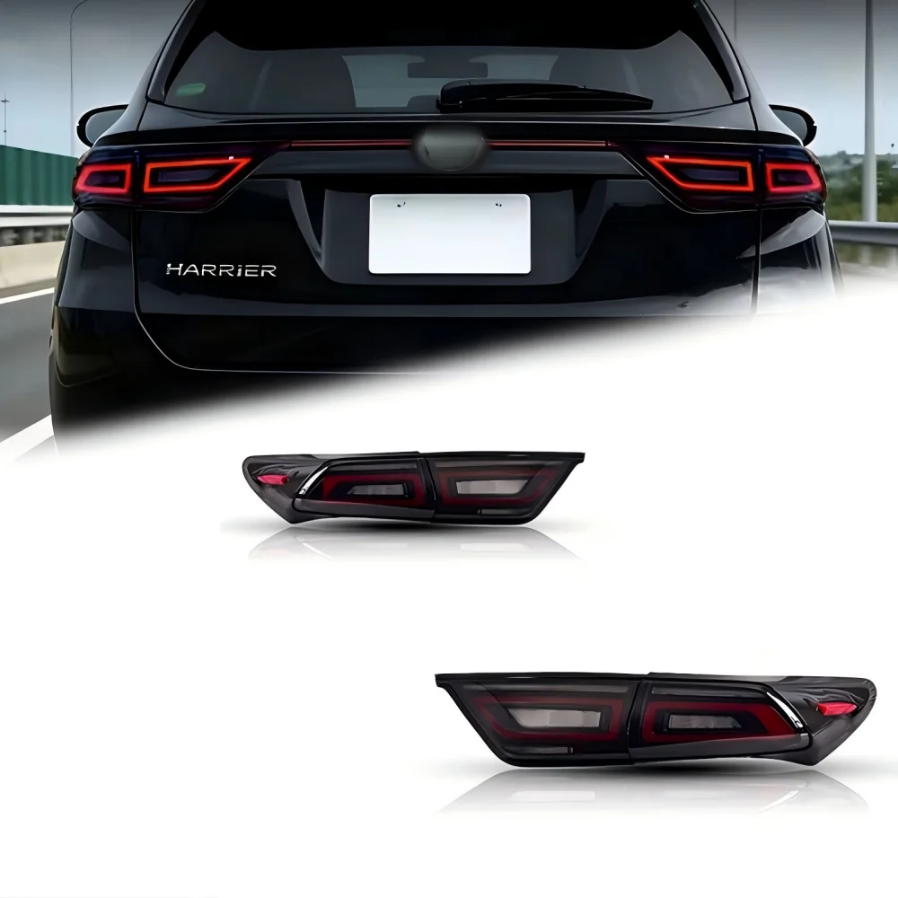 Fanale posteriore a LED per Toyota Harrier 60 2012-2020 DRL Indicatori di direzione dinamici Accessori auto