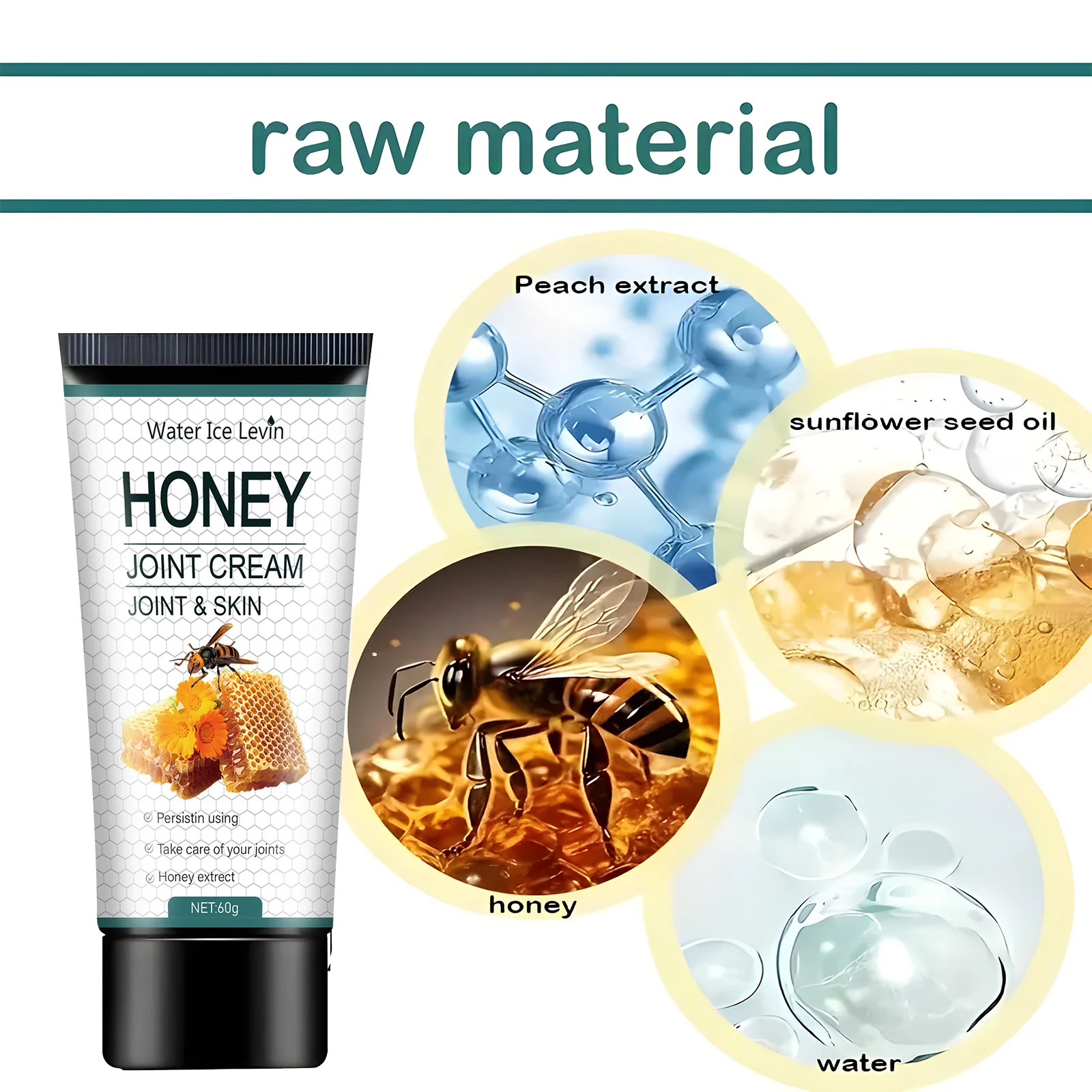 Bee Venom Joint Cream - Hypoallergenic Soothing Moisturizing Lotion, Suitable for All Skin Types, Fresh Smell, Suitable for Every Angel 3