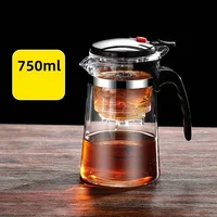Tea Pot For Tea With Infuser Glass Kettle Heat Resistant Tea Maker Flower Tea Herbal Pot Convenient Office Coffee Teapot Teaware 4