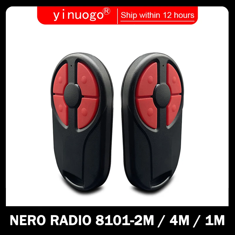 

NERO 8101-2M / 8101-4M / 8101-1M Garage Door Remote Control 434.42MHz NERO RADIO Door Barrier Remote Control Gate Keychain