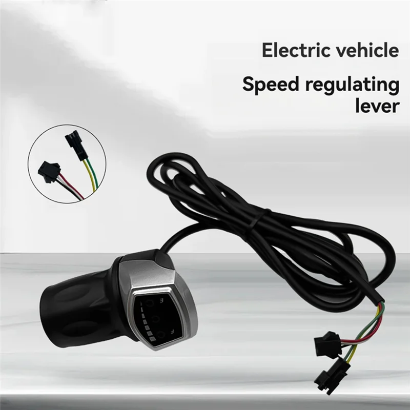 118DX Half Handlebar Accelerator SM Plug Left/Right Handle For E-Bike Half Twist Throttle Electric Scooter Bike-AT20
