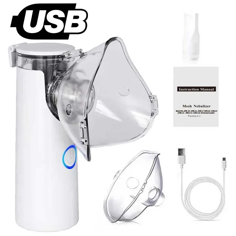 Medical Equipment Handheld Portable Nebulizer Silent Ultrasonicinalador Nebulizador Kids Inhaler Aerosol Atomizer Health Care mesh nebulizer medical nebulizer asthma inhaler spacer