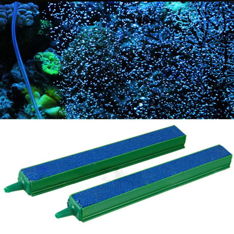 Oxygen Strips Blue Airs Stone Bar Bubble Release Mineral Airstones Fish Tank Supplies images - 6