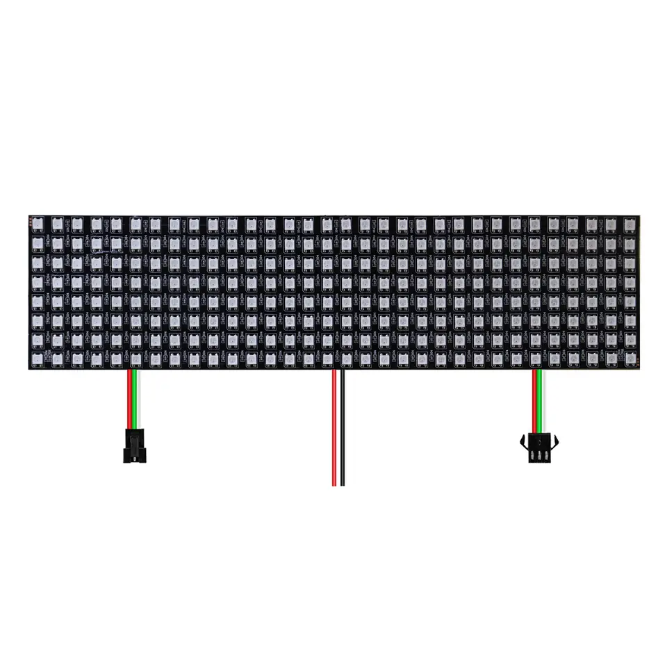 1-10Pcs WS2812B RGB Flexible 4X12 8X8 16x16 8x32 Pixel Led Panel Matrix Screen Module WS2812 Individually Addressable IC DC5V image 10