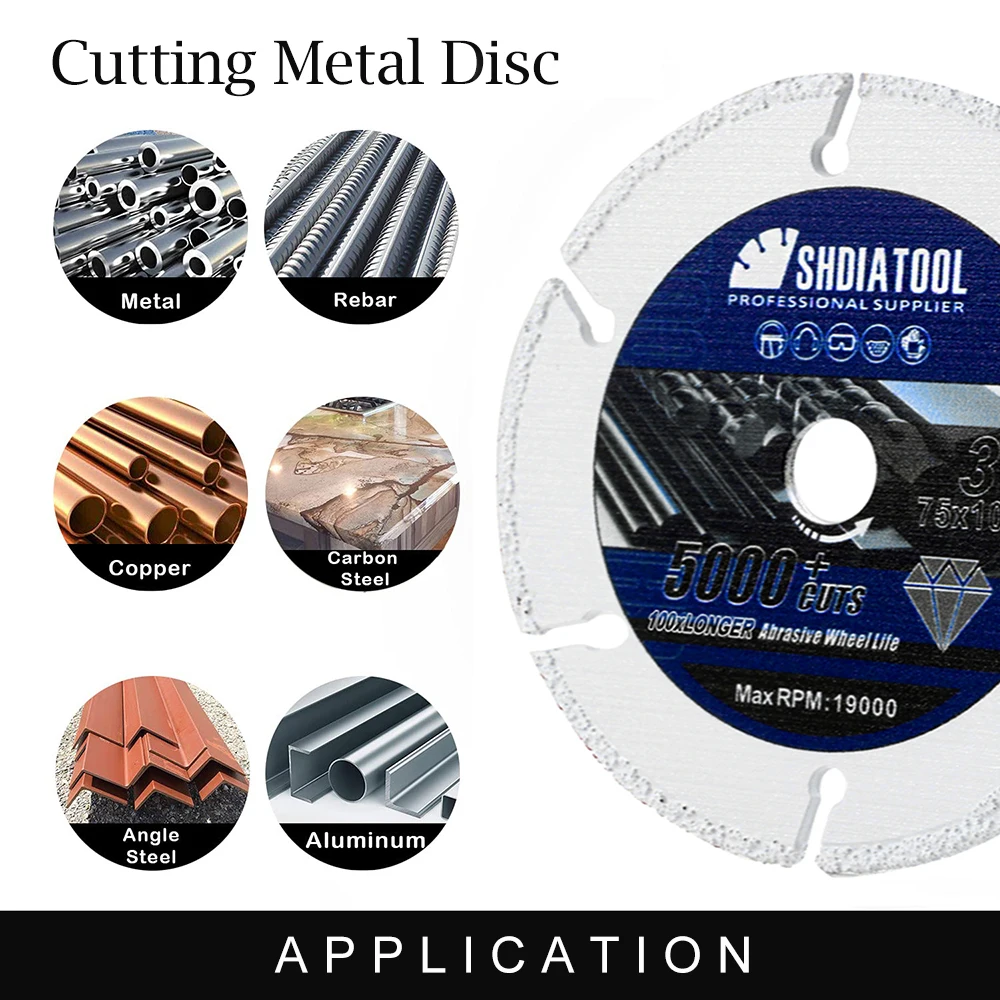 SHDIATOOL-Mini amoladora angular de 3 , disco de corte de 75mm de  diámetro, para granito, azulejo, hormigón y acero - AliExpress
