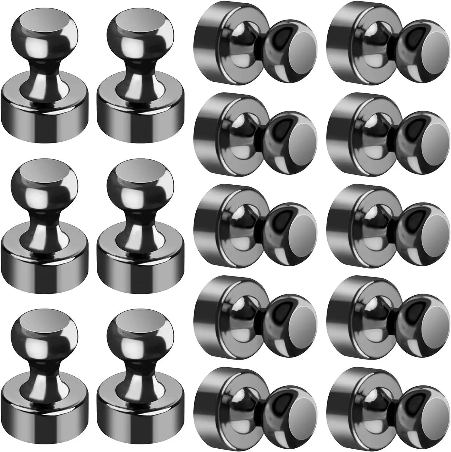 Powerful Black Neodymium Magnetic Push Pins