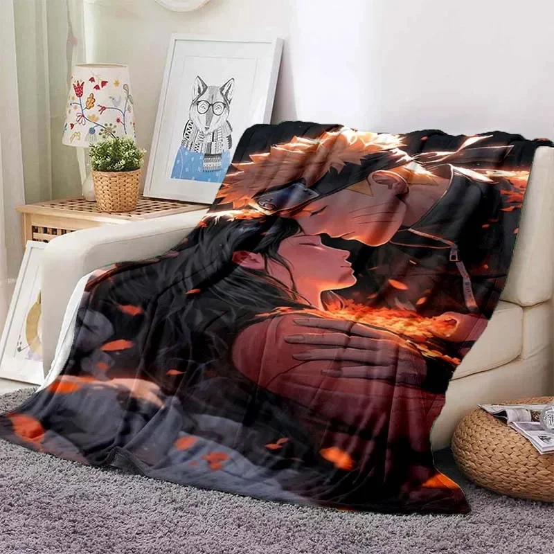 

Cartoon Ninja Flannel Soft Blanket Warm Retro Bedroom Living Room Sofa Blanket Travel Picnic Blanket
