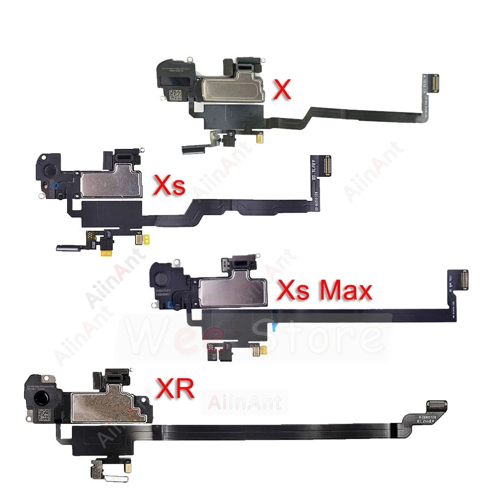 Earpiece Speaker Flex Cable For iPhone X Xs 11 12 Pro Max XR Proximity Sensor Sound Phone Parts