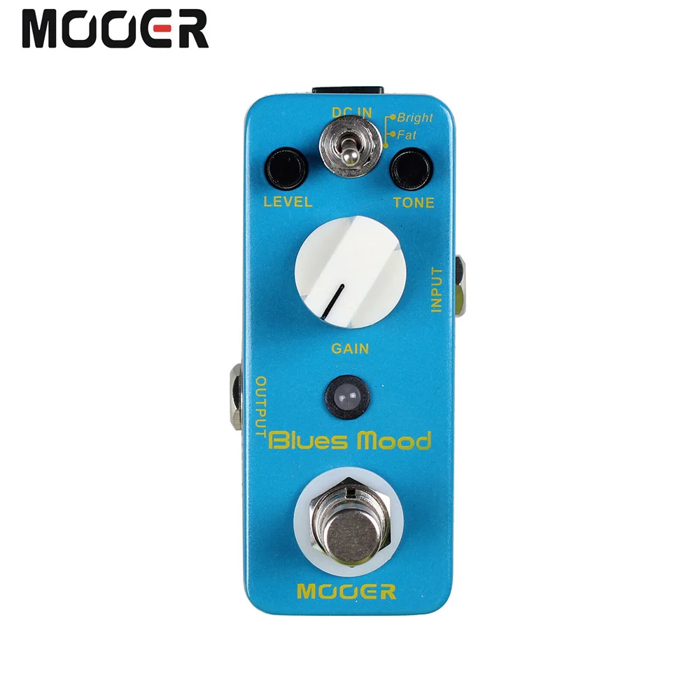

Mooer MBD2 Blues Mood Overdrive Guitar Effect Pedal Blues Style 2 Modes(Bright/Fat) True Bypass Full Metal Shell Micro Pedal