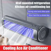 Ventilateur de cuisine mural portable à trois vitesses pour l'été, rafraîchisseur d'air ultra-silencieux à fixation murale 2