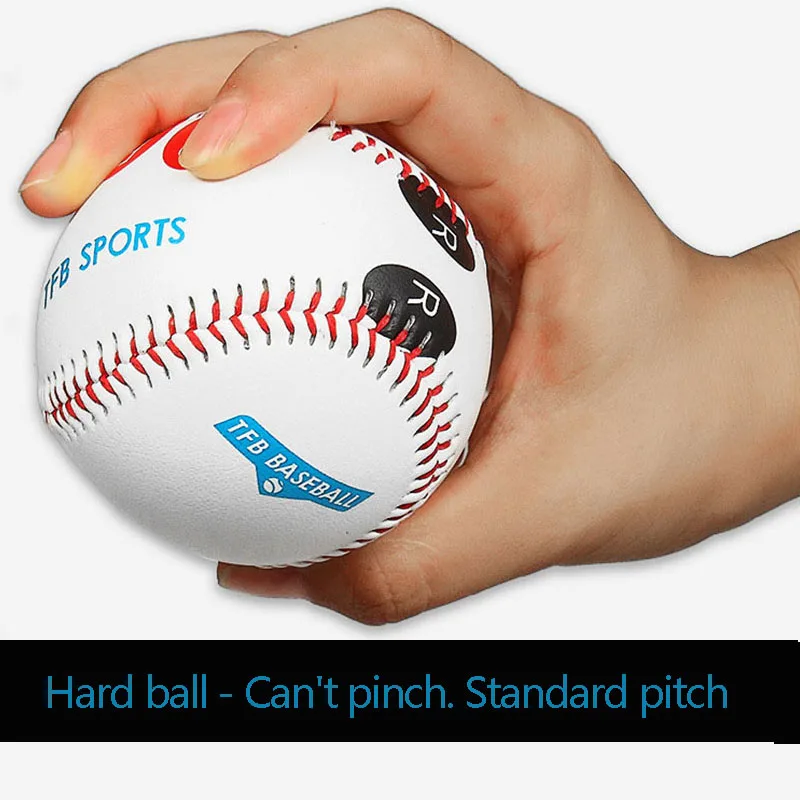 2Pcs 9 Inch Standard Baseball With Finger Placement Markers Professional Games Outdoor Practice Competition Training Baseball