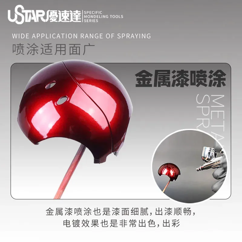 Ustar S130 Airbrush Dual-action Adjustable Spraying Pen Assembly Model Painting Coloring Tools for Model Hobby DIY Tools