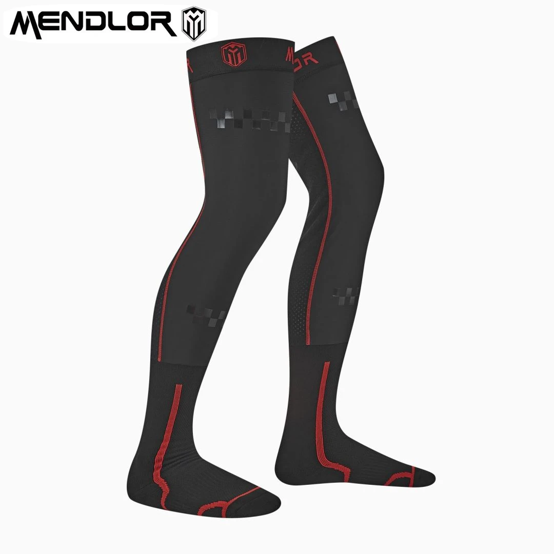 Mendlor Man 오프로드 사이클링 탄성 긴 양말 마운틴 다운힐 자전거 오토바이 스포츠 양말 야외 남성용 긴 양말