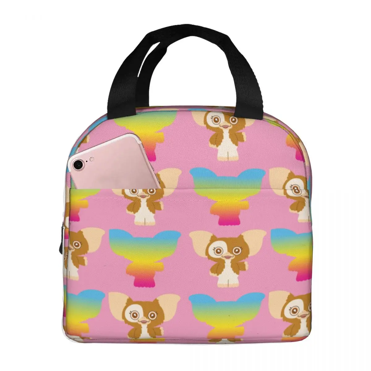Borse Per Il Pranzo Per Uomo Donna Gizmo Rainbow Insulated Cooler Impermeabile Picnic Work Canvas Tote Bento Pouch