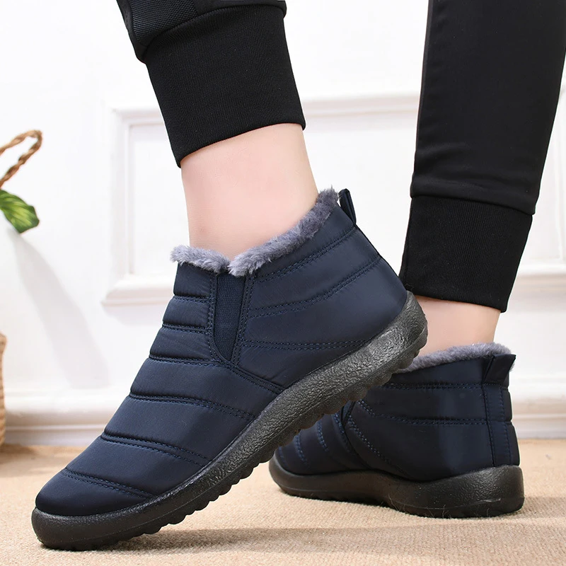 Stivali In PU E Gomma TPR Antiscivolo Stivali Invernali Impermeabili Uomo/donna - Foderati Caldi, Antiscivolo, Suola In Gomma TPR, Taglie EU 35-48 Scarpe Invernali Antiscivolo
