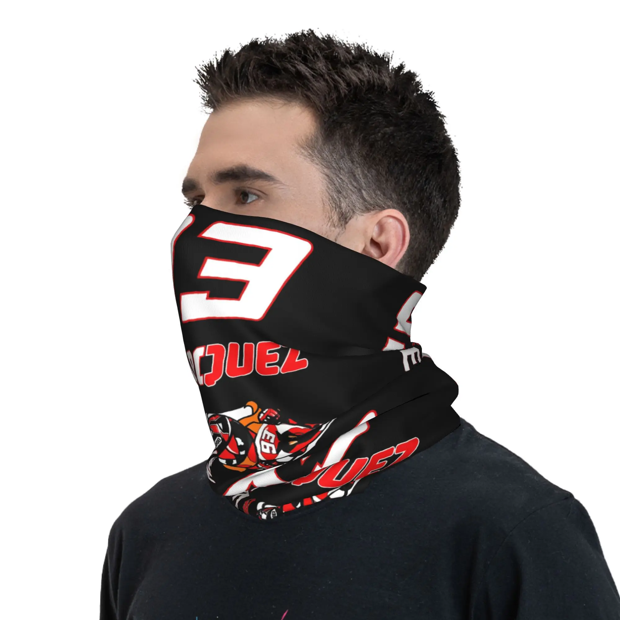 Motorcycle Bandana Winter Neck Warmer Men Windproof Wrap Face Scarf Motor-Marquezs Marxs For Hiking Gaiter Headband
