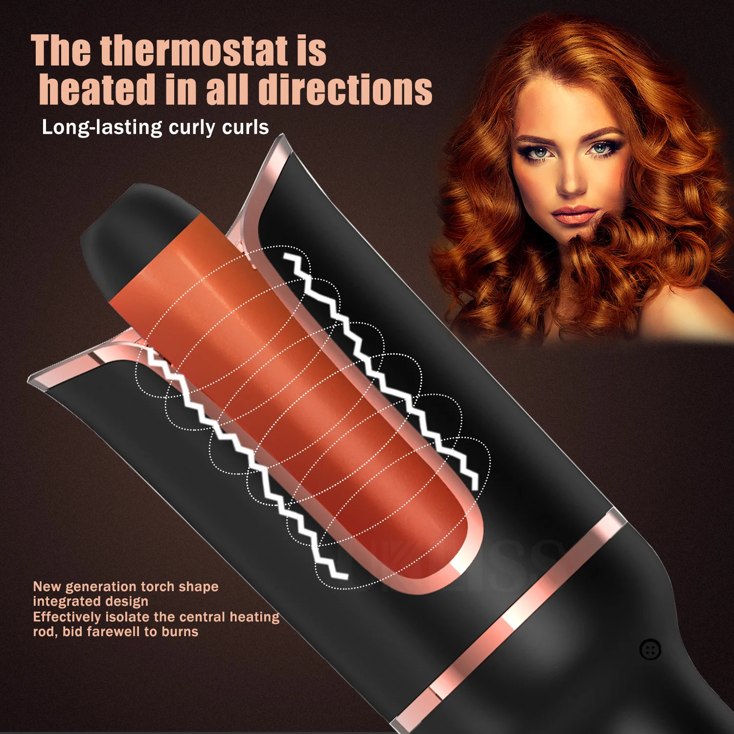 Automatically Hair Curler Automatic Looper Wave Roll Ferro Wavy Crimping Curl Tool Ringlet Loop Roller Electric Curly Waver Iron 5
