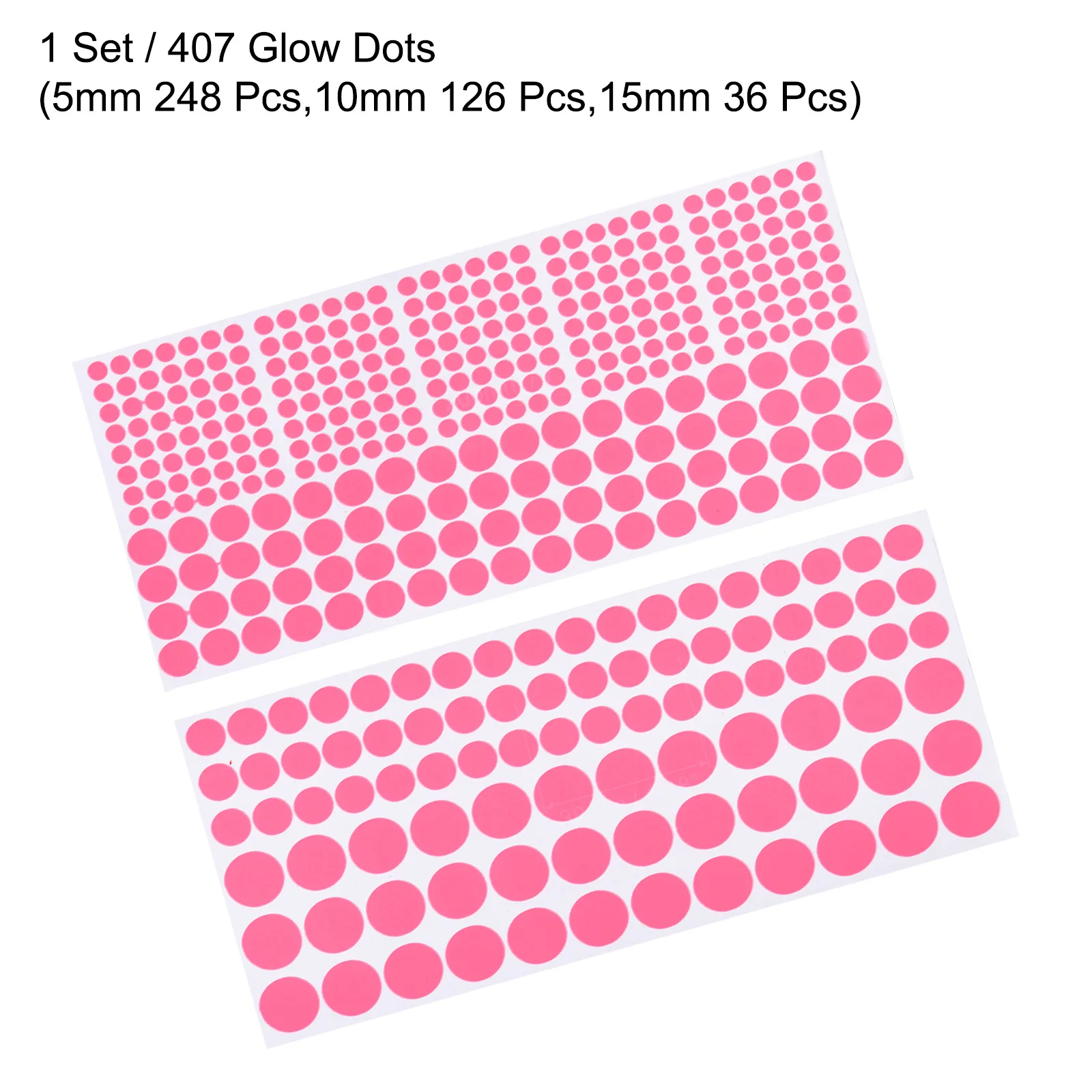 Glow in the Dark Tape Dots, 1 Set Dots Sticker Green for Walls Parties Marking Decorations