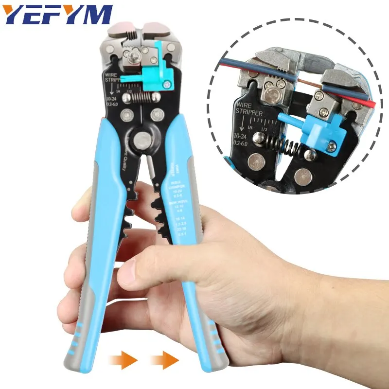 Wire Stripper Tools Multitool Pliers YEFYM YE-1 Automatic 3 In1 Stripping Cutter Crimping Cable Wire Electrician Repair Tools