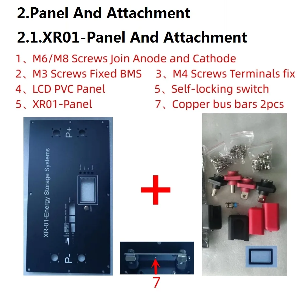 JBD BMS XR BMS Battery Case Panel Energy Storage BMS Panel